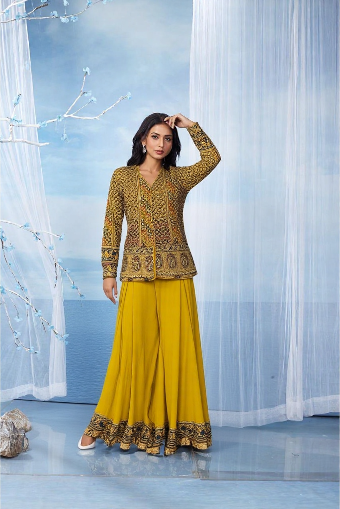 Mustard Yellow - Indo Fusion Co-ord set
