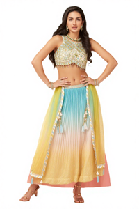 Ombre Sequin Lehenga Choli