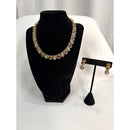 Crown Ruby & Antique Gold Polki Necklace Set – Handcrafted Ethnic Elegance