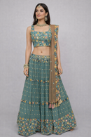 Light Blue Floral Lehenga Choli