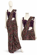 Bringal Color Ready to wear Saree Ready to wear Saree Georgette