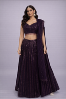Lehenga Choli Georgette with Sequins Embellishment and Dupatta