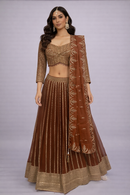 Designer Lehenga Choli in Georgette with Intricate Embellishment