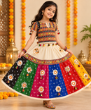 Kids Navratri Multicolor Lehenga Choli Set