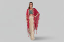 AMO-1001: Indo-Western Tulip Cut Drape Set – Bandish Tradition