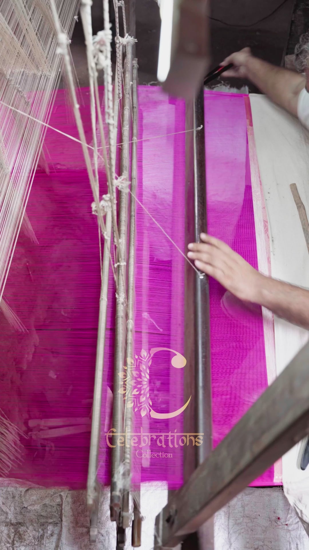 Royal Magenta Pure Silk Paithani Saree with Handwoven Peacock Pallu