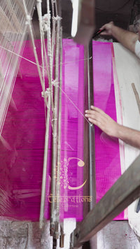 Royal Magenta Pure Silk Paithani Saree with Handwoven Peacock Pallu